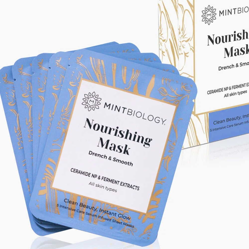 Mint Biology Nourishing Face Masks - 5 masks included